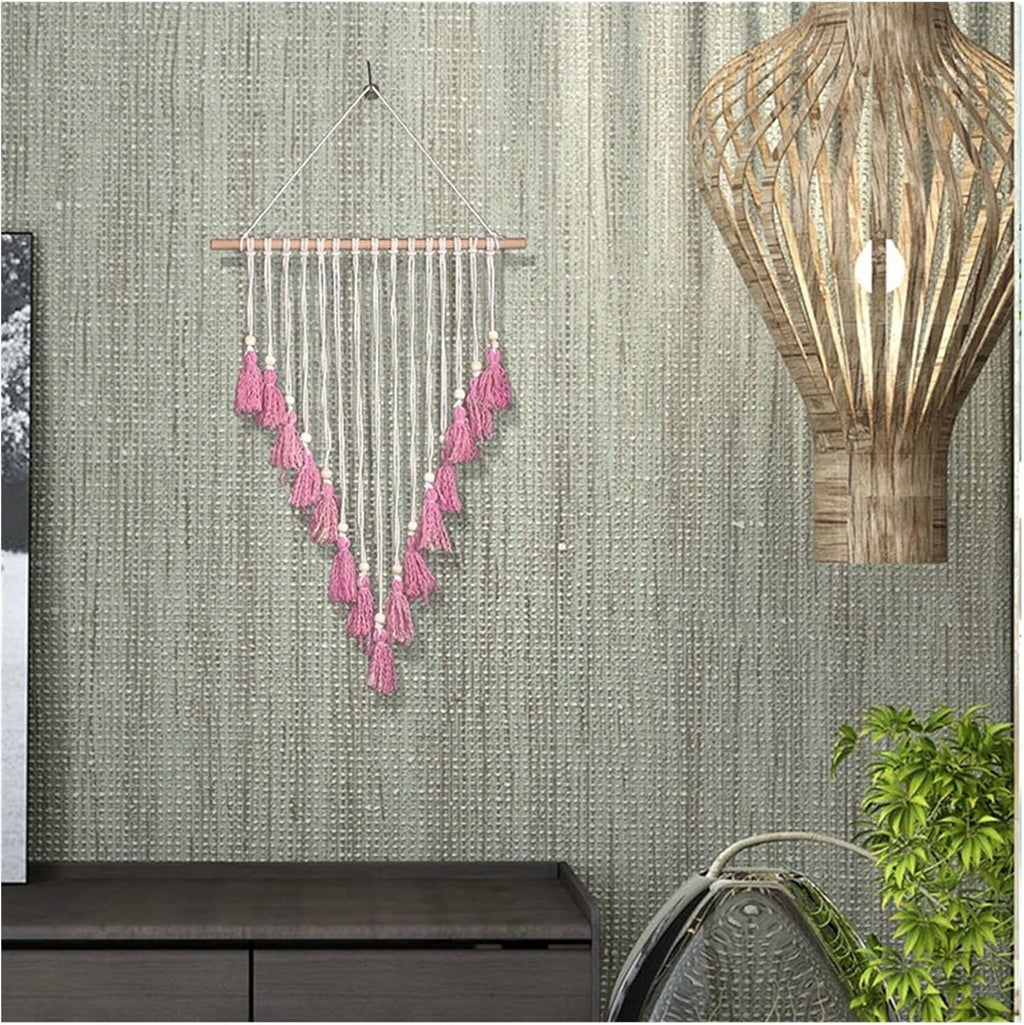 Tapestry Hand Woven Tapestry Macrame Wall Hanging Tapestry Bohemian Wedding Tapestry (Color : OneColor) (OneColor)