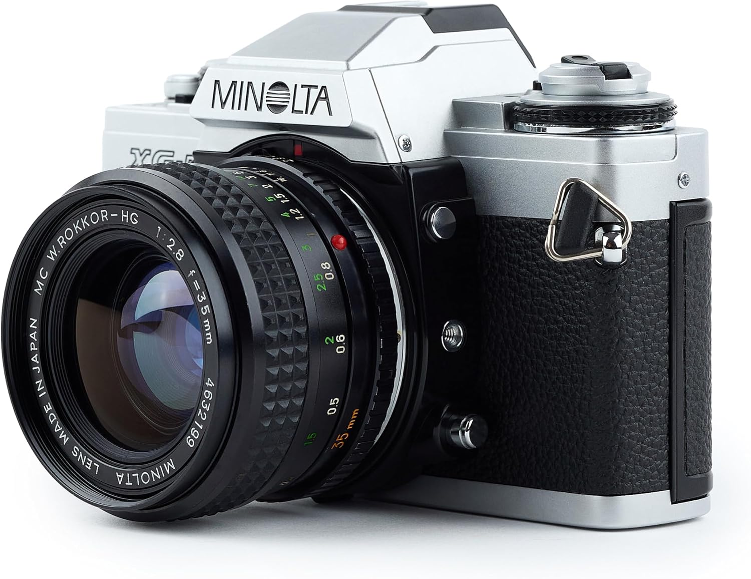 Minolta XG-M Manual Focus 35MM SLR Film Camera with MD Mount Zoom Lens, Compatible with Color & B&W Film, Manual & Auto Shutter (Renewed)
