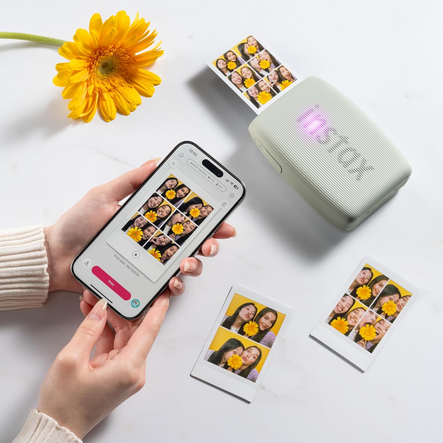 FUJIFILM Instax Mini Link 3 Cell Phone Printer - Sage Green