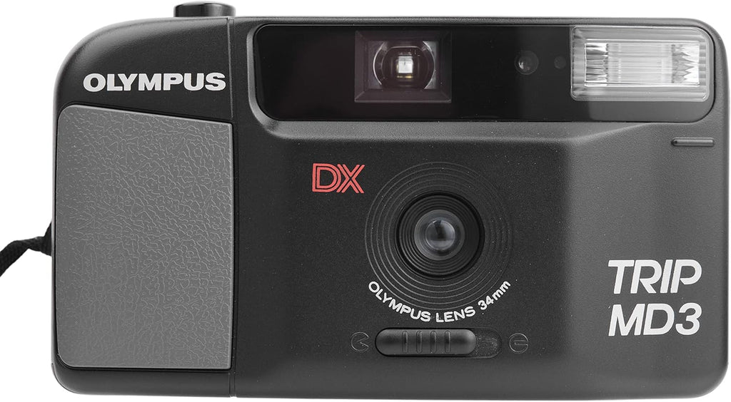Olympus Trip MD3 35mm Point & Shoot Film Camera – Auto Flash, Fixed Focus Lens, Compact Vintage Camera (Renewed)