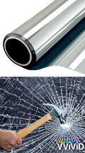 VViViD Clear Protective 4mil Vinyl Window Glass Wrap Shatterproof Security Film Roll (600 Inch x 60 Inch (Bulk Roll))