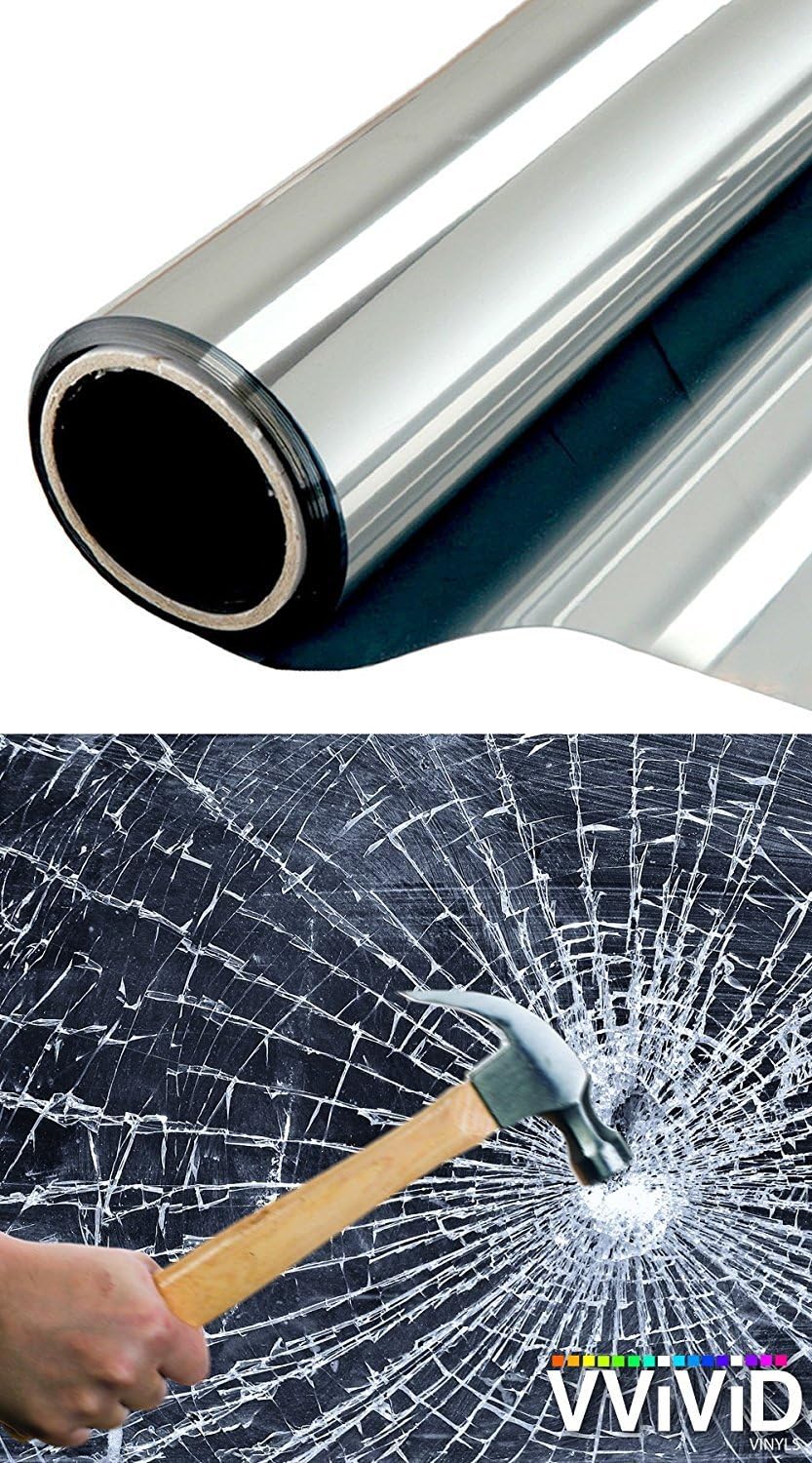 VViViD Clear Protective 4mil Vinyl Window Glass Wrap Shatterproof Security Film Roll (600 Inch x 60 Inch (Bulk Roll))