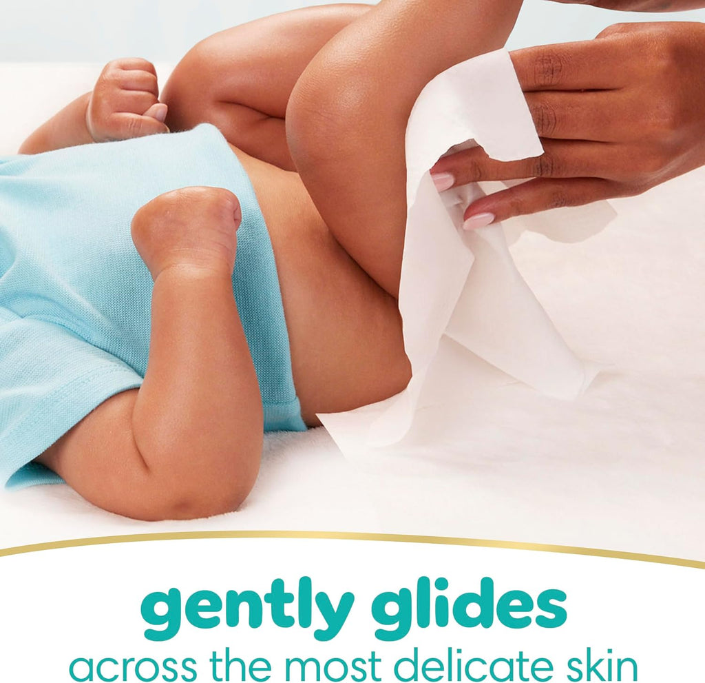 Pampers Easy Ups Pull On Training Underwear Girls, 4T-5T, 2 Month Supply (2 x 104 Count) with Sensitive Water Based Baby Wipes 12X Multi Pack Pop-Top and Refill (1008 Count)