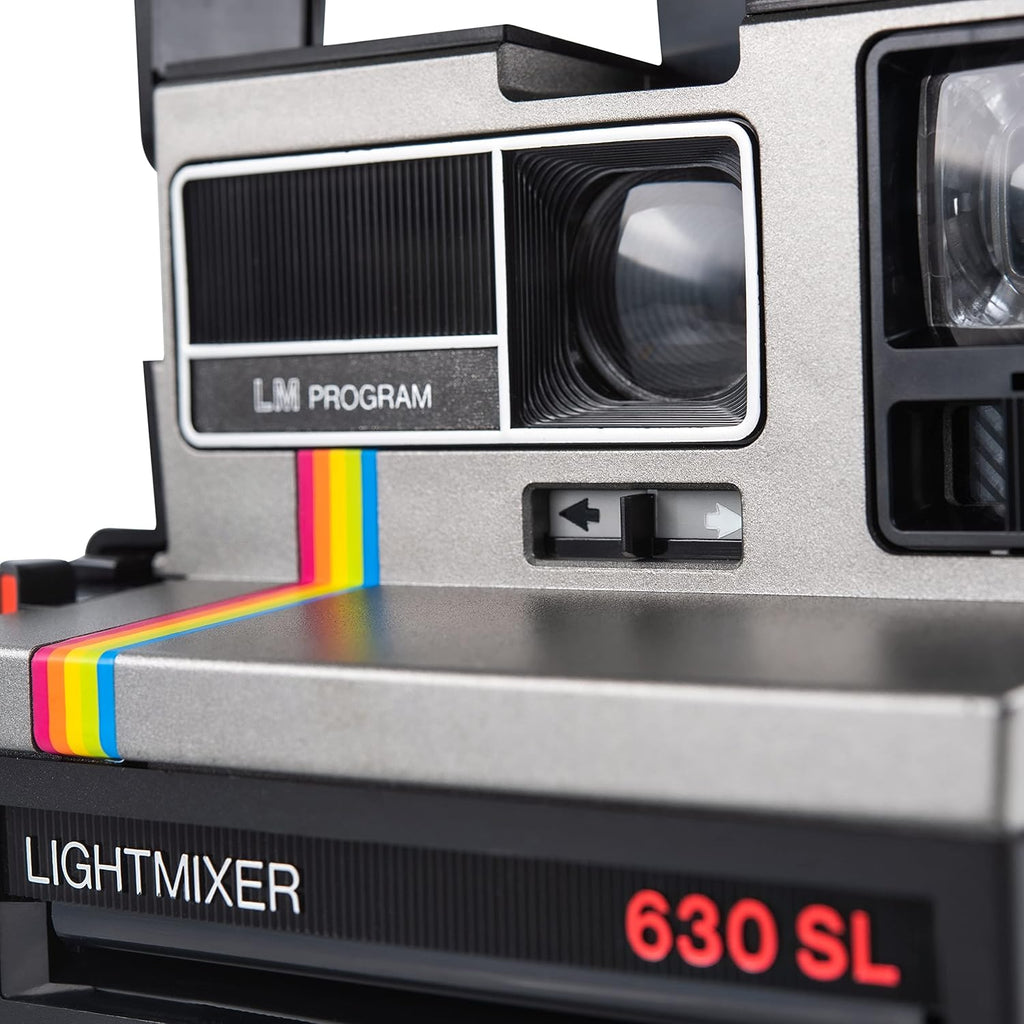 Polaroid 630 SL Lightmixer Silver woth Rainbow Stripe (Renewed)