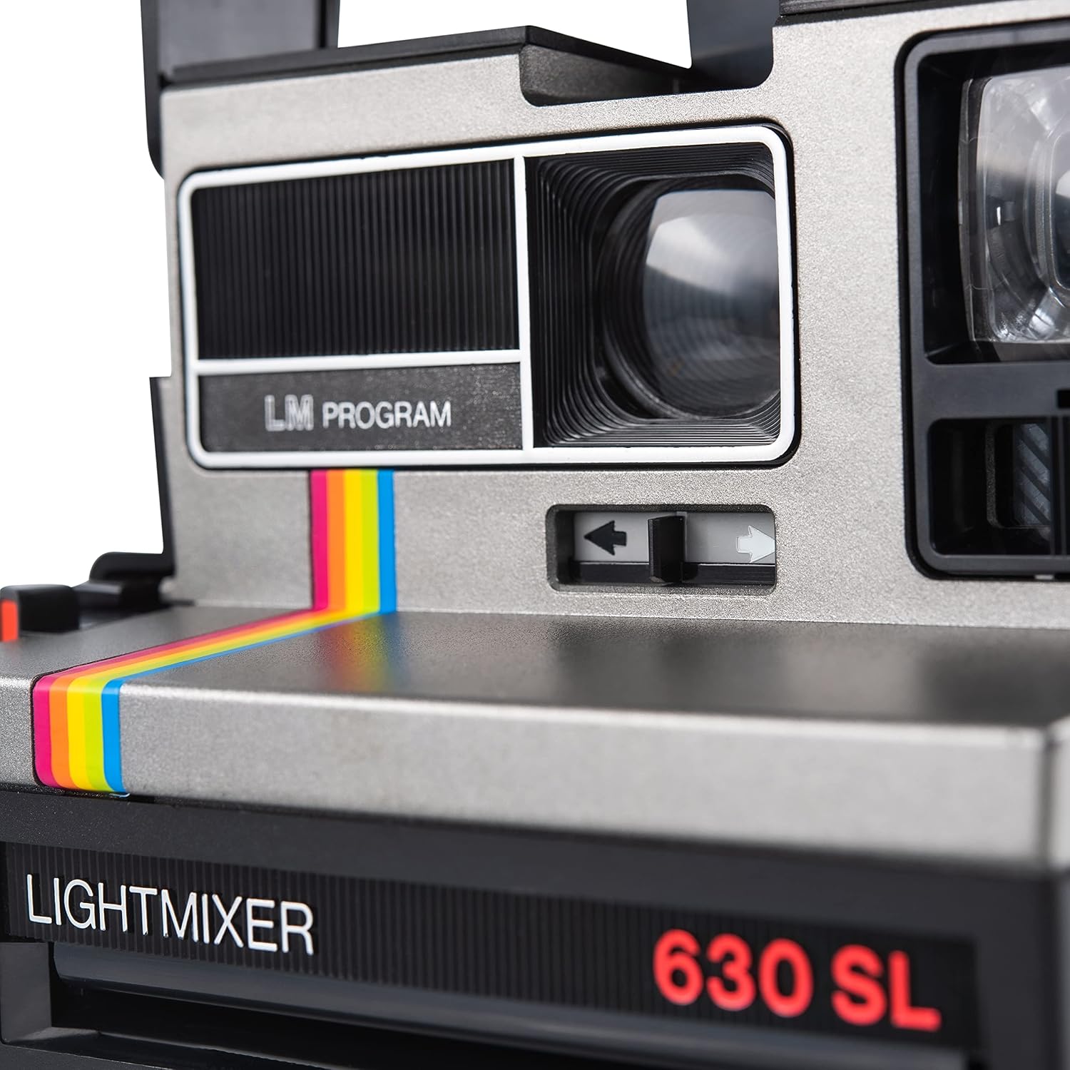 Polaroid 630 SL Lightmixer Silver woth Rainbow Stripe (Renewed)