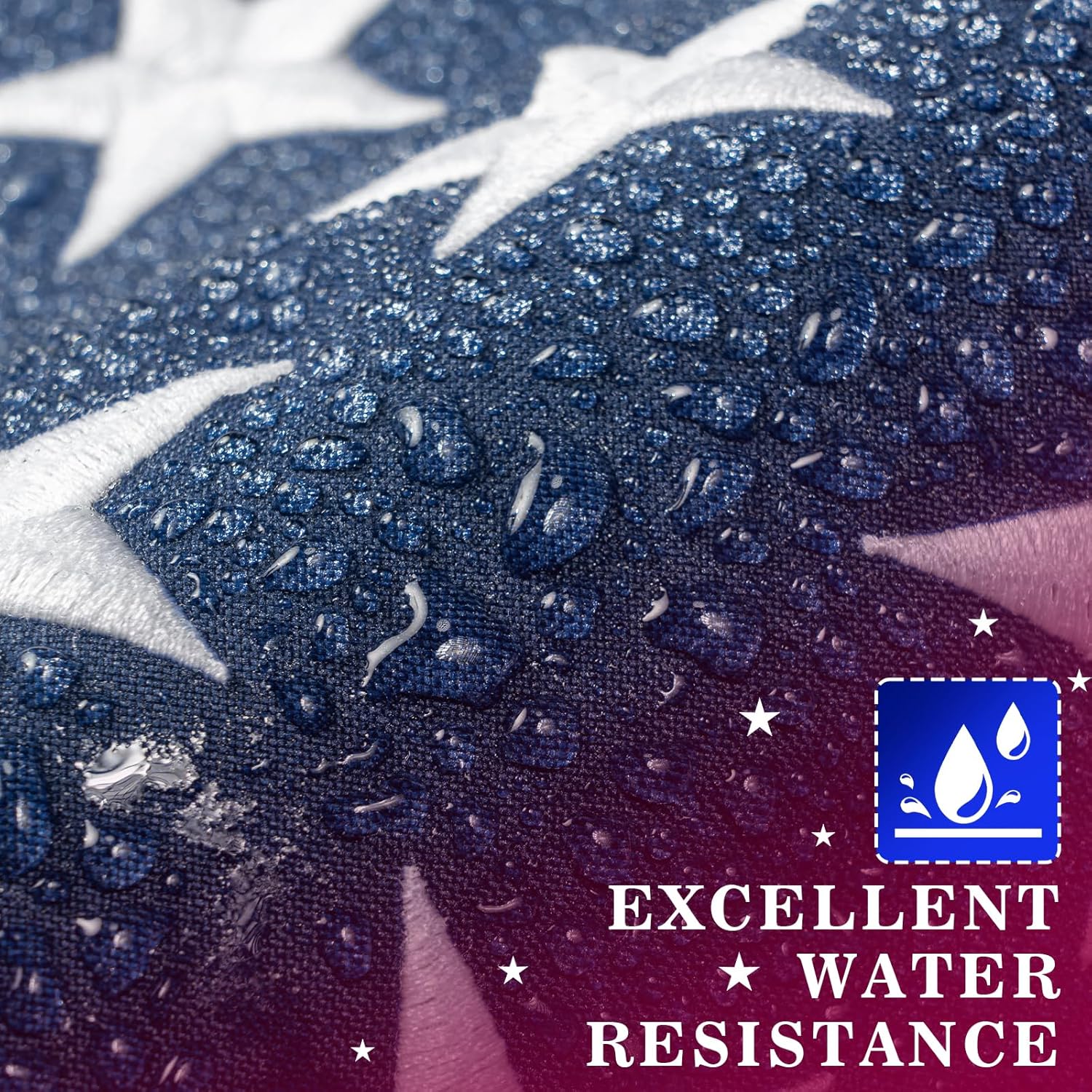 High Wind American Flag for Outdoor 15x25 Ft - Heavy Duty Allegiance US Flag with Embroidered Stars, Sewn Stripes & Brass Grommets All Weather Fade Resistant for Outside Use