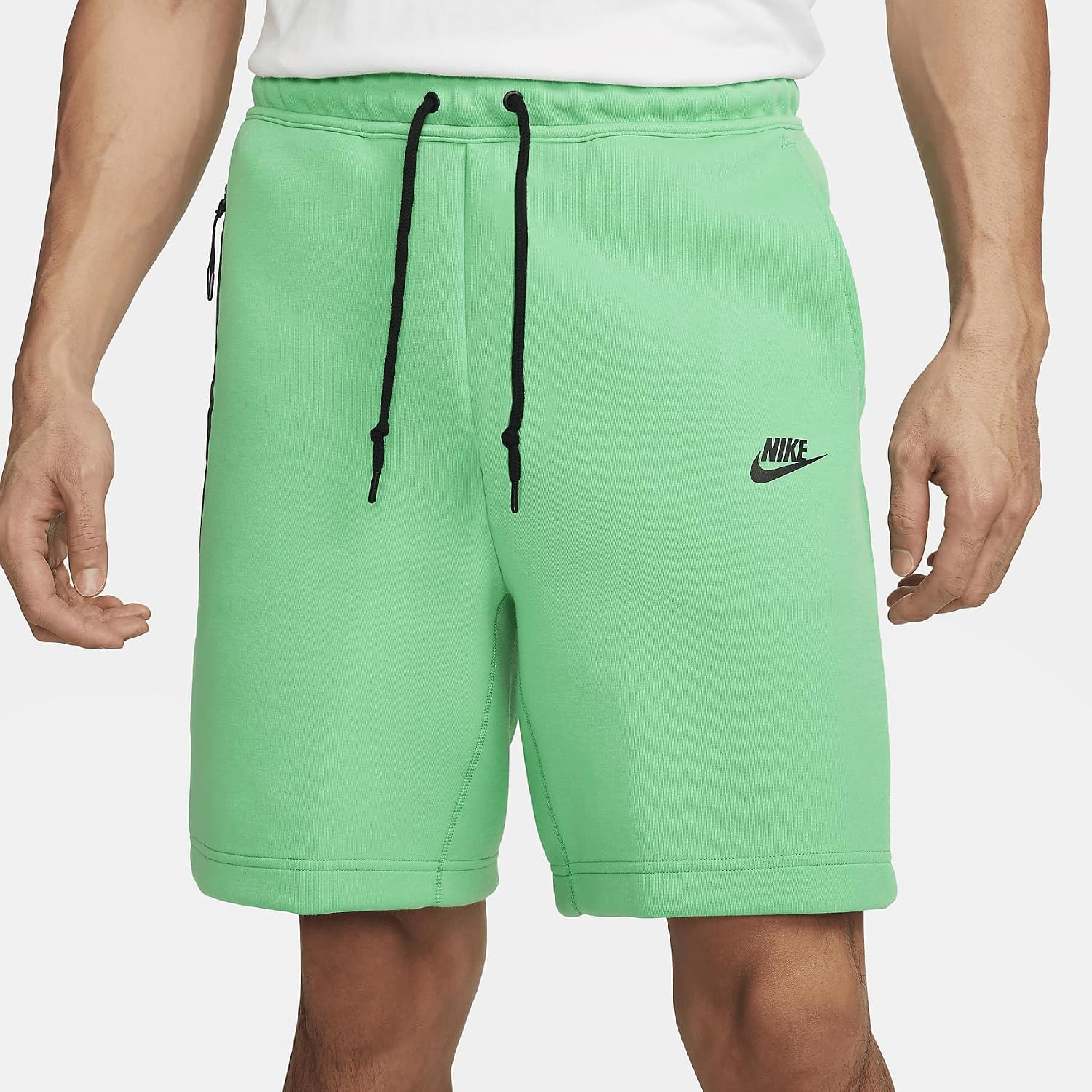 Nike Sportswear Tech Fleece Men's Shorts (Spring Green/Black, FB8171-363) Size Large