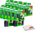 FUJIFILM QuickSnap Flash 400 One-Time-Use Disposable Camera with Flash (10x 2 Pack) Bundle with Microfiber Cleaning Cloth