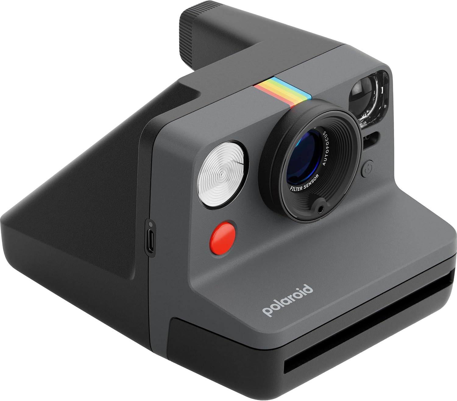 Polaroid Now Generation 3 i-Type Instant Camera (Black) with 8 i-Type Color Film Starter Bundle + Charging Cable and Cleaning Cloth