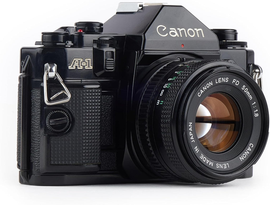 Canon A-1 A1 35MM SLR Film Camera with 50mm 1.8 Canon Lens (Renewed)