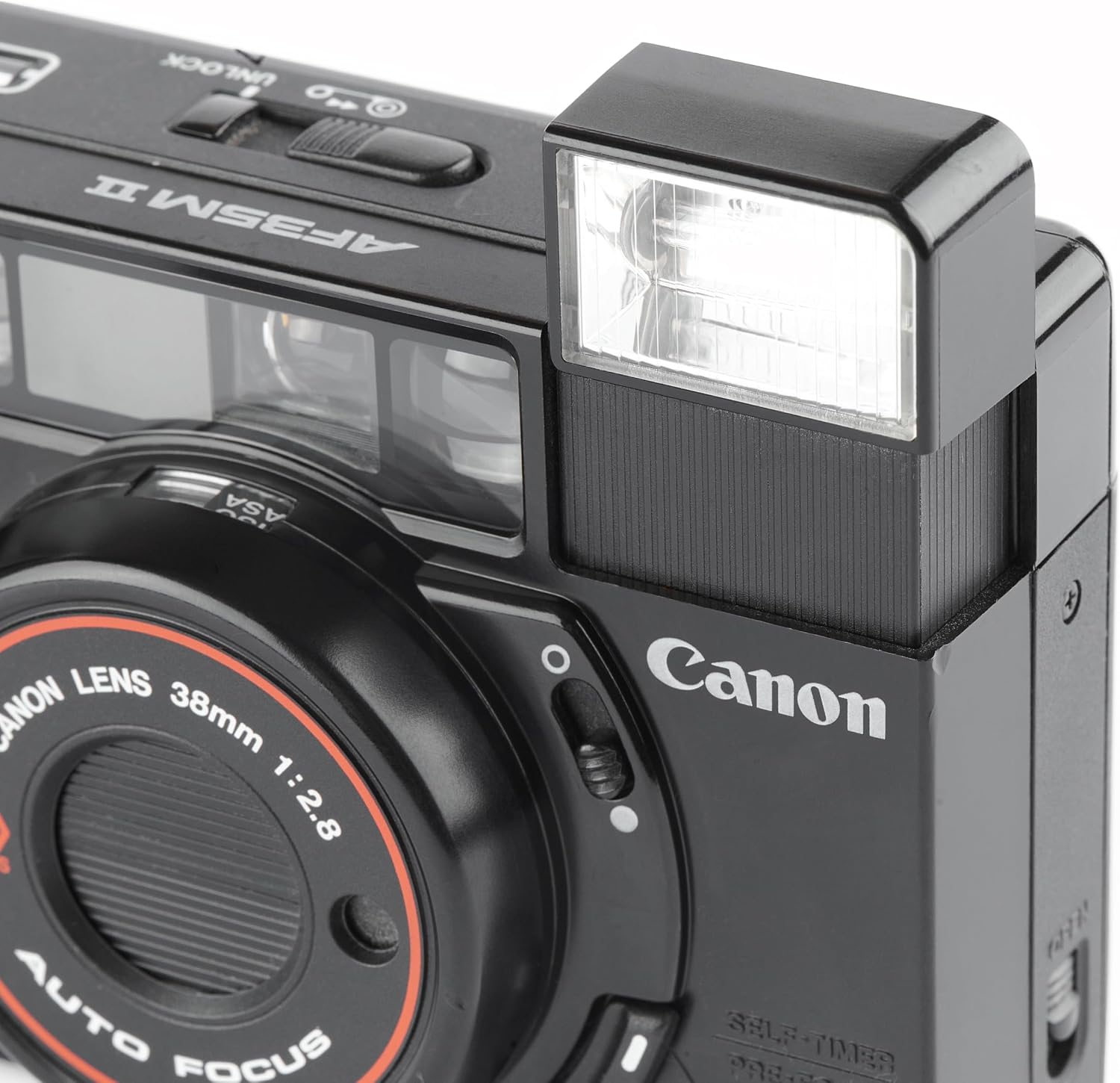 Canon AF35M 35mm Point & Shoot Film Camera CAFS Self-Timer Pre Focus w/Canon 38mm 1:2.8 Lens, Manual ISO Settings. Uses Color or B&W film. (Renewed)
