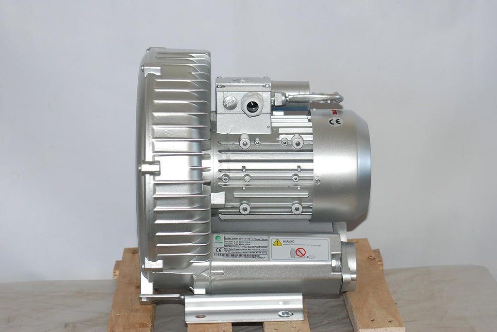 1.75 Hp Regenerative Blower 220V/1Phase, 150 Cfm, 64'H2O press.Goorui-USA GHBH 1D7 12 1R5