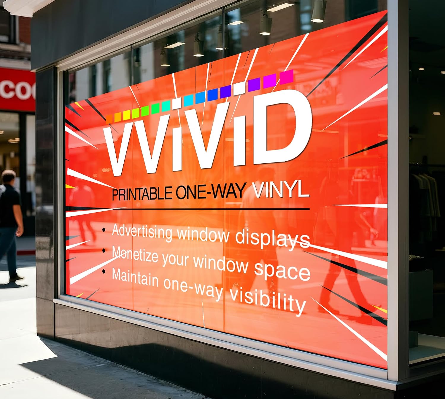 VViViD White Perforated Vinyl Window Film to Prevent Bird Strike (54 inches x 600 inches)