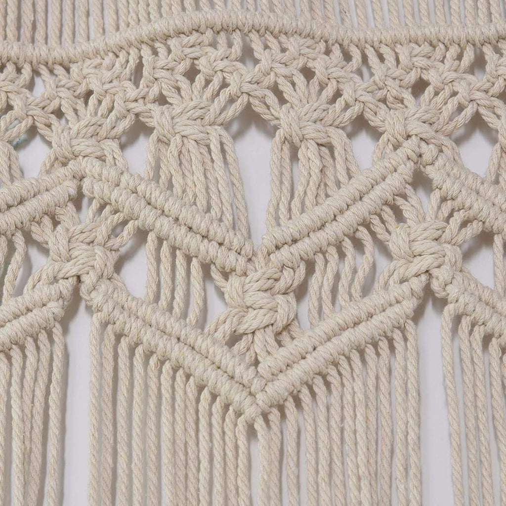 Macrame Macrame Curtain Tapestry Macrame Wall Hanging Woven Tapestry for Room Divider Window Door Curtains Wedding Background Home Decor (90 * 180cm)