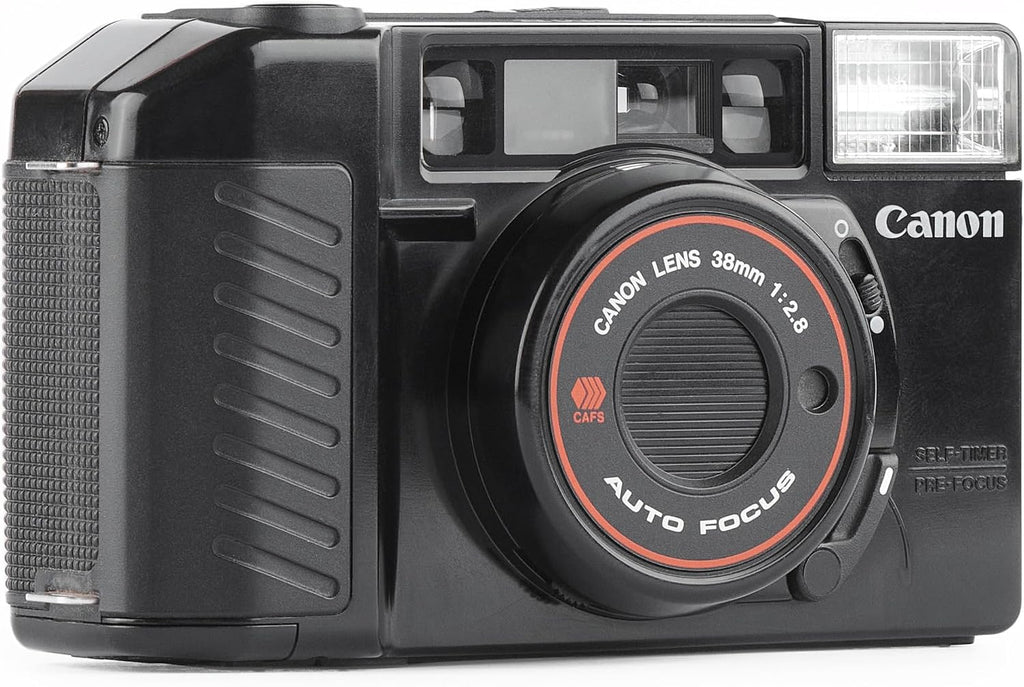 Canon AF35M 35mm Point & Shoot Film Camera CAFS Self-Timer Pre Focus w/Canon 38mm 1:2.8 Lens, Manual ISO Settings. Uses Color or B&W film. (Renewed)