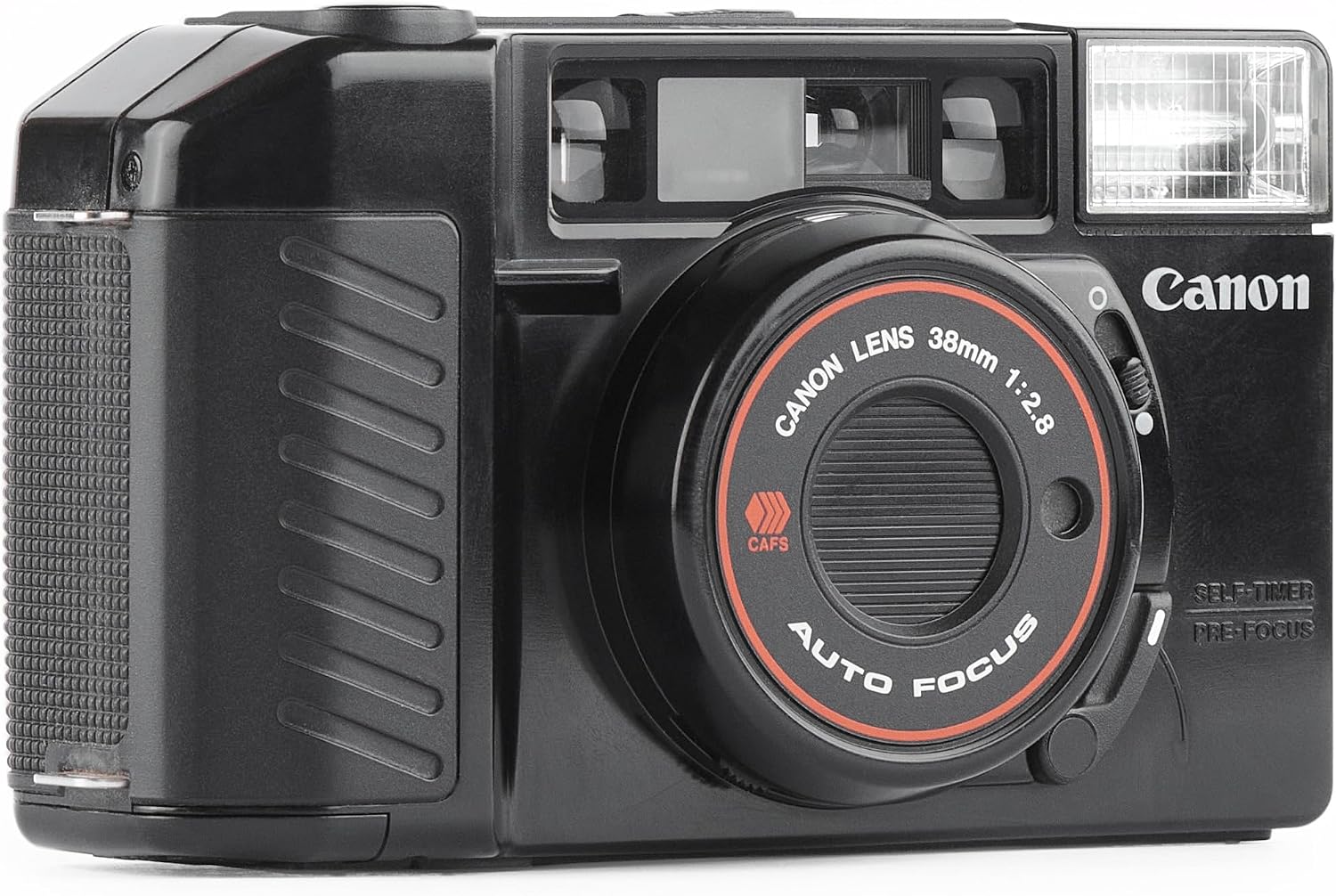 Canon AF35M 35mm Point & Shoot Film Camera CAFS Self-Timer Pre Focus w/Canon 38mm 1:2.8 Lens, Manual ISO Settings. Uses Color or B&W film. (Renewed)