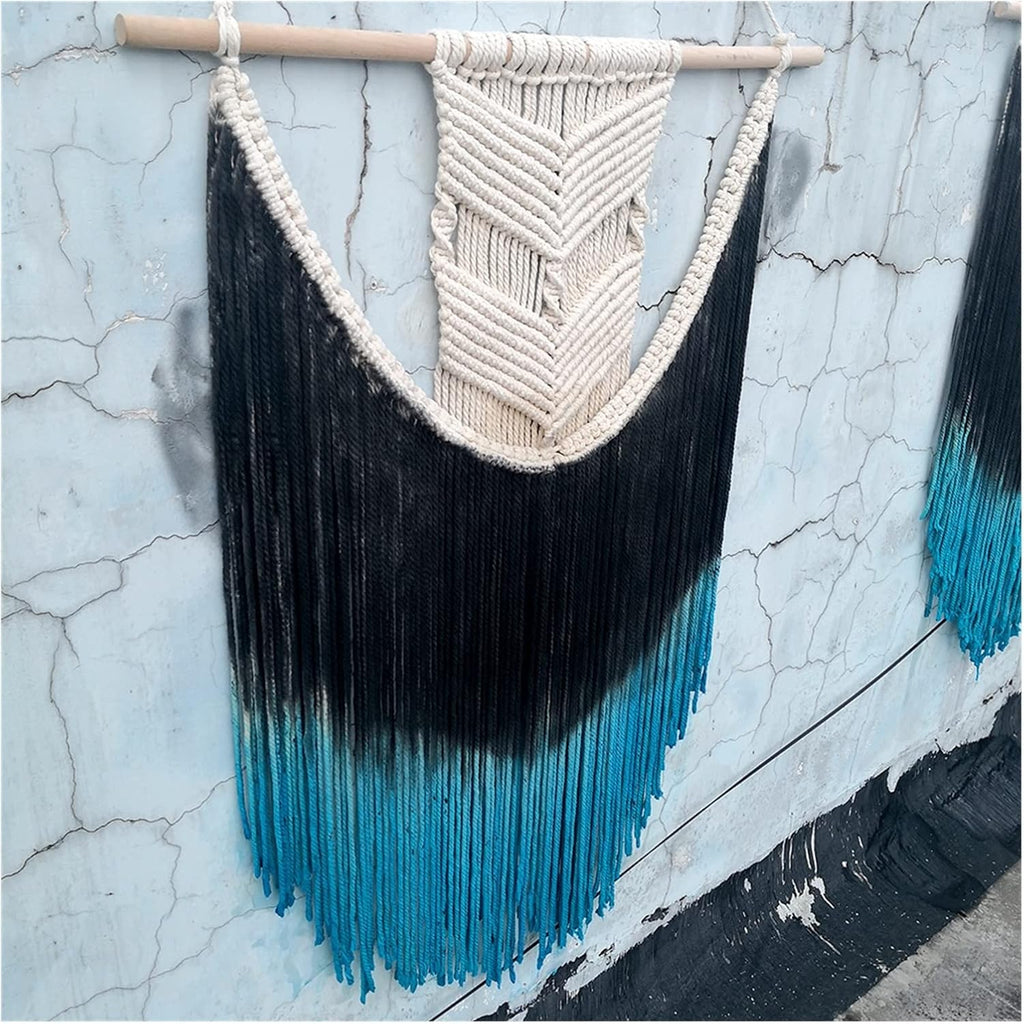 Tapestry Macrame Wall Hanging Colorful Tapestry Handmade Cotton Home Decoration (Color : Onecolor, Size : 70 X 100cm) (Onecolor 70 x 100cm)