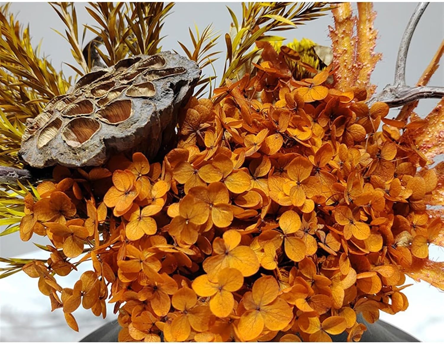 Faux Plants Zen Soft Decoration Simulation Flower Art Dried Flower Set Restaurant Tea Room Coffee Table Decorative Arrangement Spring Summer Decoration