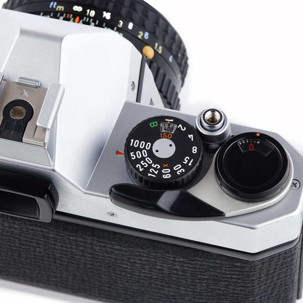Pentax K1000 Manual Focus SLR Film Camera with Pentax 50mm Lens (Renewed)
