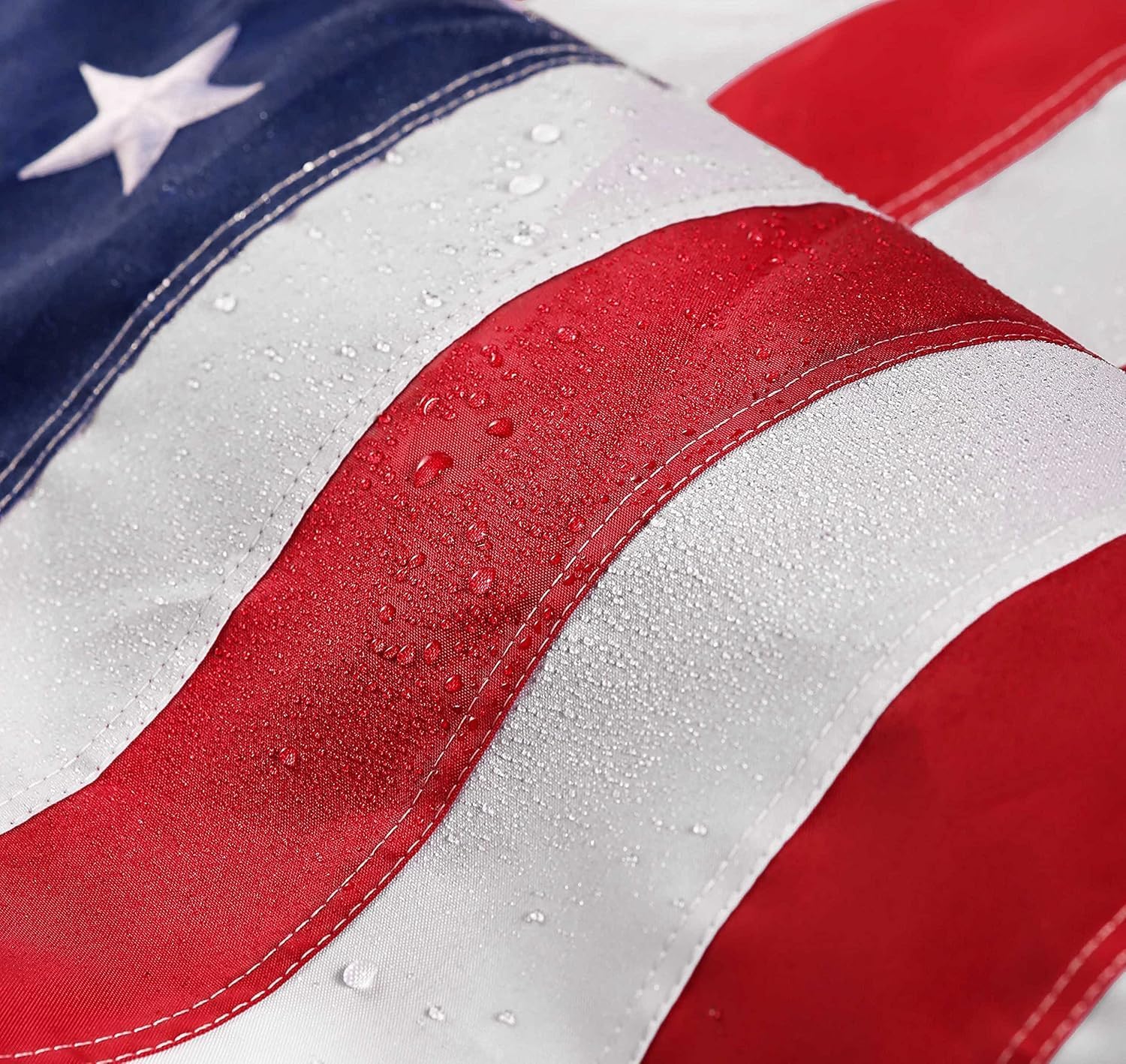 American Flag 10x15 ft: Long Lasting US Flag, Heavy Duty Nylon, Embroidered Stars, Sewn Stripes, Brass Grommets, UV Protection Perfect for Outdoors! USA Flag