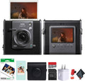 Fujifilm Instax Wide Evo Hybrid Instant Film Camera (16840957) Bundle with Fuji Instax-Wide Instant Film (20 Exposures) + Vintage Style Compatible Carrying Case + 32GB Memory Card + More