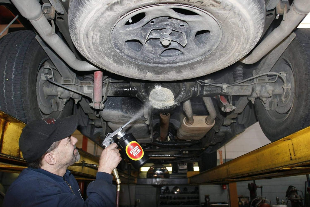 Fluid Film Black Non-Aerosol, Long Lasting Corrosion, Penetrant & Lubricant, Anti-Rust Coating, Protects All Metals in Marine and Undercoating in Automotive & Snow-Handling Vehicles, 5 Gallons