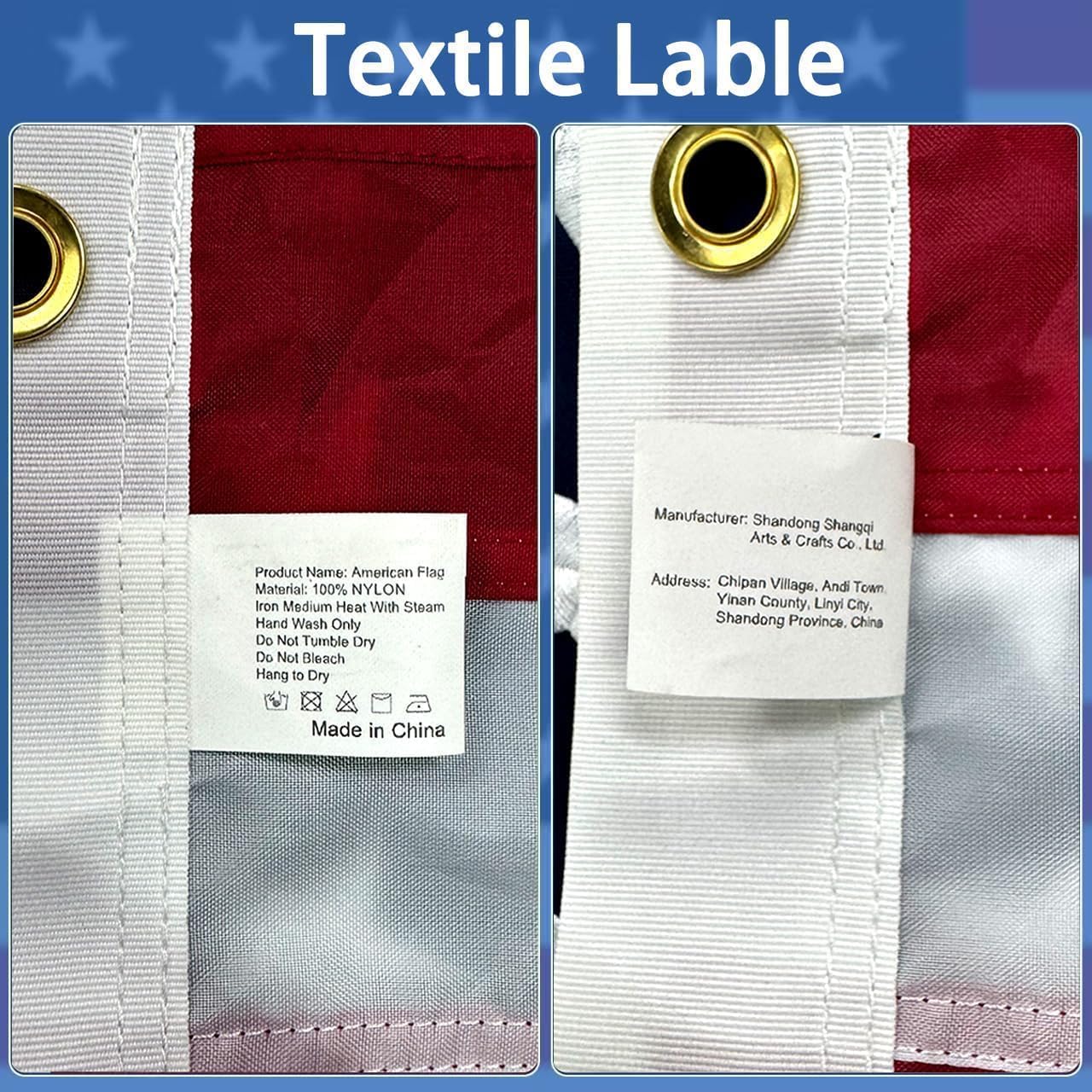 American Flag 10x15 ft: Long Lasting US Flag, Heavy Duty Nylon, Embroidered Stars, Sewn Stripes, Brass Grommets, UV Protection Perfect for Outdoors! USA Flag