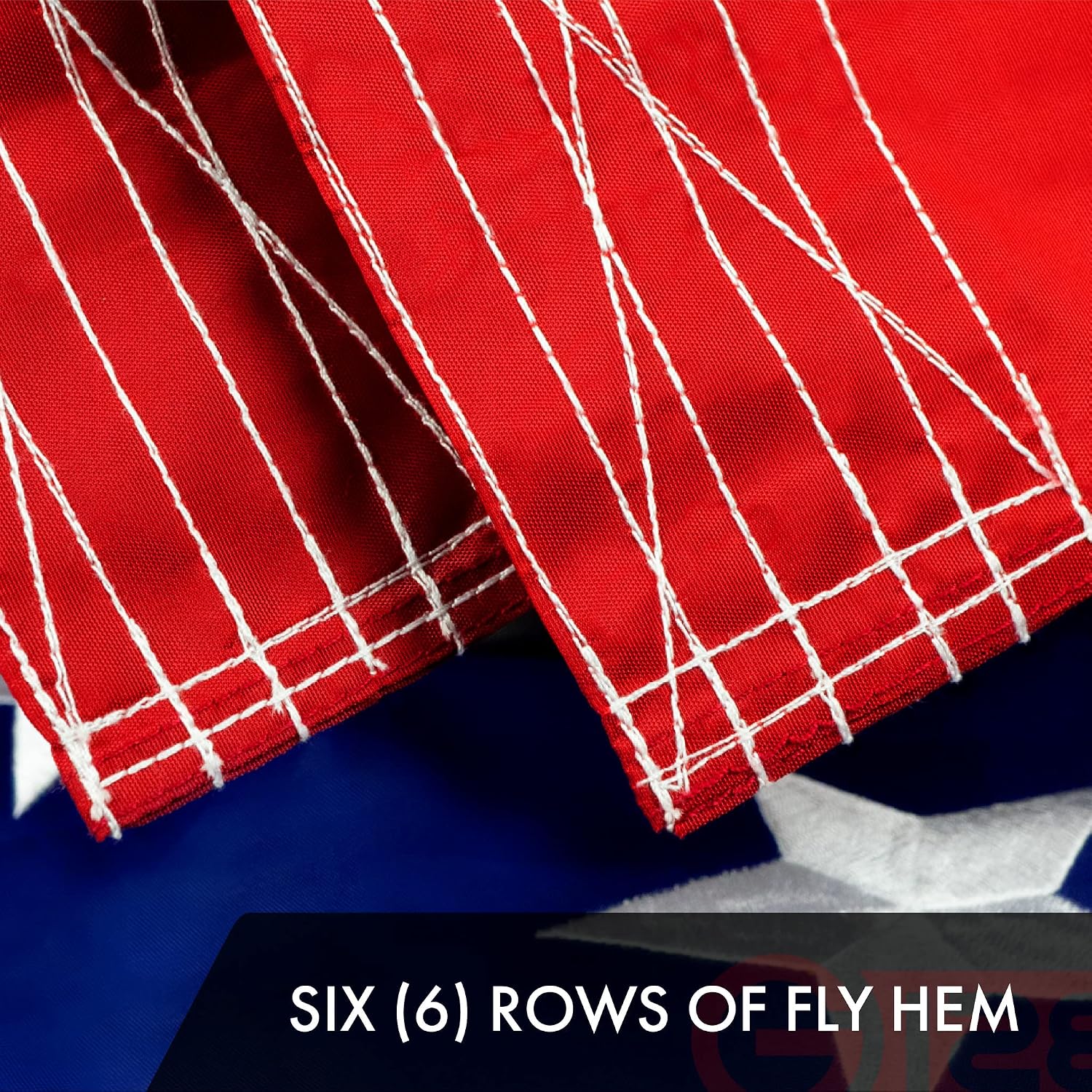 G128 American USA Flag | 10x15 Ft | ToughWeave Series Embroidered 300D Polyester | Country Flag, Embroidered Stars, Sewn Stripes, Indoor/Outdoor, Brass Grommets