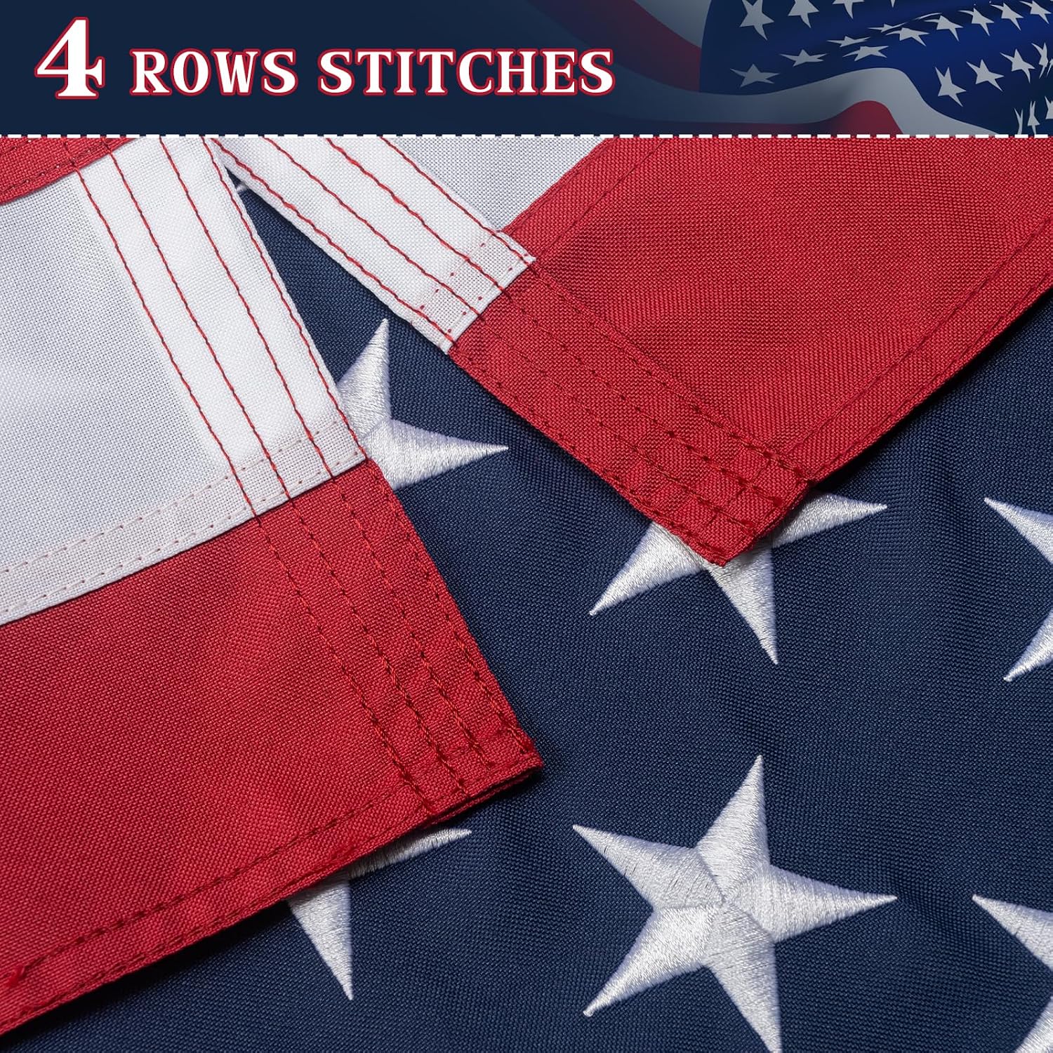 GYaozii 10x15Ft American Flags for Outside, Heavy Duty Spun US Flag | High Wind Resistant, WaterProof and Longest Lasting USA Flag with Embroidered Stars, Sewn Stripes, Brass Grommets