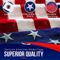 Large American Flag for Outside 15x25 | American Flag -US made in USA Flag Heavy Duty Outdoor with Embroidered Stars and Sewn Stripes Outdoor Flag for High Wind - FMAA Certified