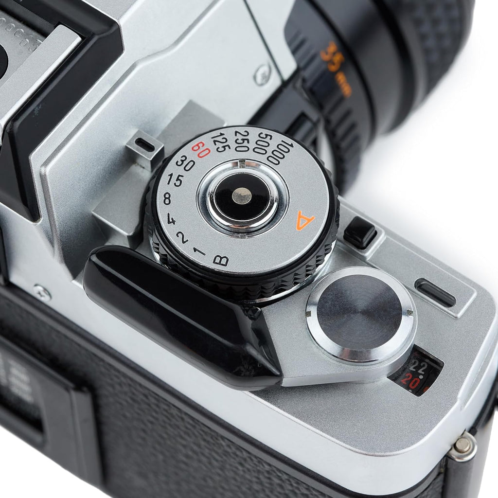 Minolta XG-M Manual Focus 35MM SLR Film Camera with MD Mount Zoom Lens, Compatible with Color & B&W Film, Manual & Auto Shutter (Renewed)