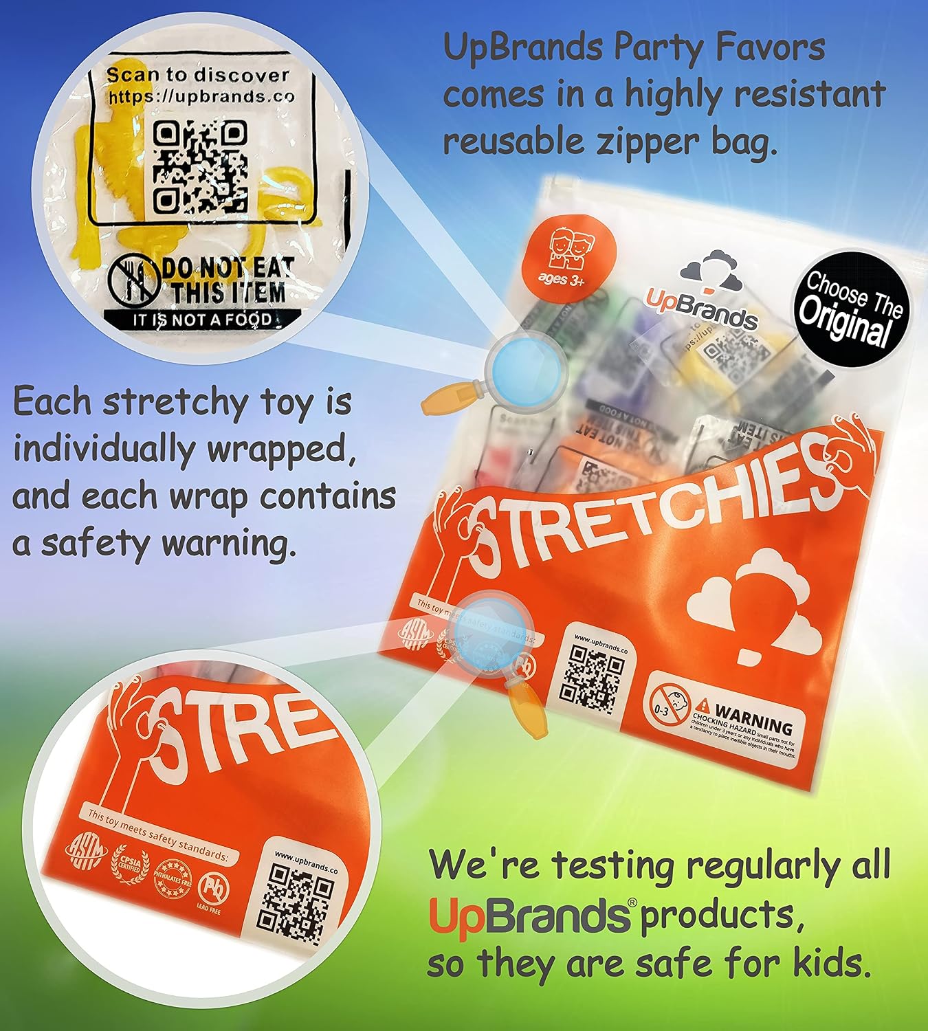 UpBrands 3000 Pack Bulk Stretchy Skeleton Toys – Sensory Fidget Toys for Bulk Businesses, Schools, Quite Toys for Churches, Vending, Nonprofits, and Community Programs