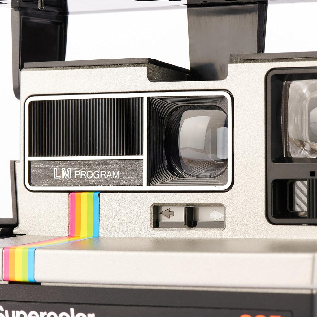 Polaroid 635 Supercolor Instant Print Camera – Silver Grey Rainbow Vintage | Built-In Flash | Uses Polaroid 600 Film (Renewed)