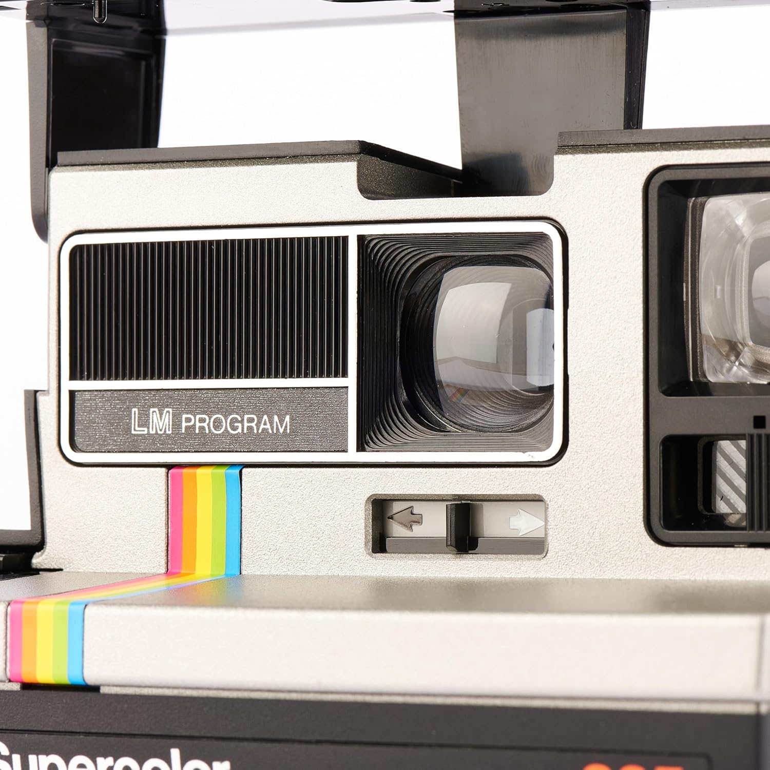 Polaroid 635 Supercolor Instant Print Camera – Silver Grey Rainbow Vintage | Built-In Flash | Uses Polaroid 600 Film (Renewed)