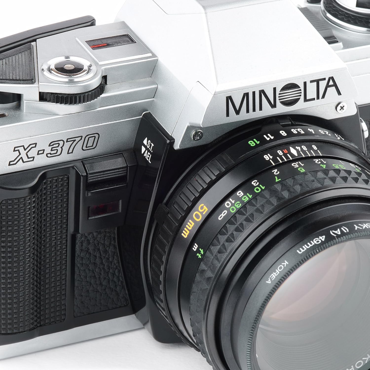 Minolta X-370 Film Camera With A Standard 50mm f/1.7 Lens