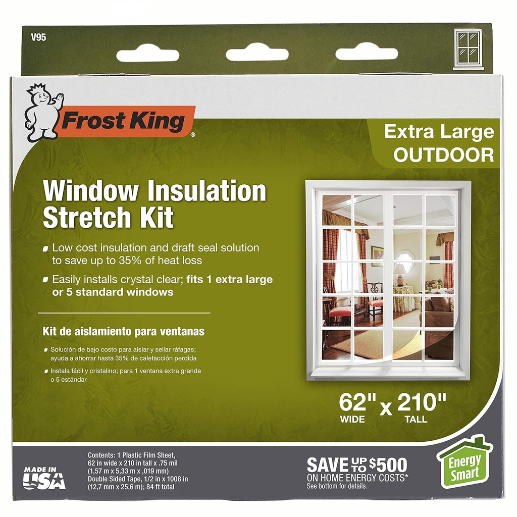 Frost King V95H, 62-Inch by 210-Inch, Clear (Pack of 12)