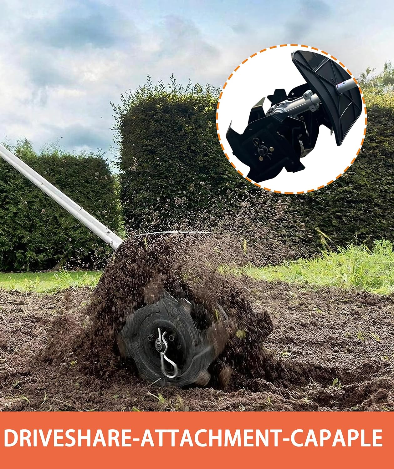 Cultivator Trimmer Attachment Compatible with Popular Motor Heads Like the KM 55, 94, and 111, and Grass Sting Trimmer Head 、BrushCutter Head and Lithium-ion Multi Head System