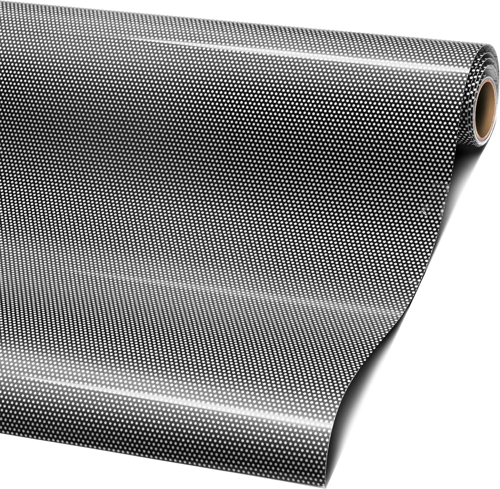 VViViD Perforated Black One Way Vinyl Window Tinting Sheets - Adhesive Tint for Windows, Cars, Homes & Offices (50ft x 4.5ft)