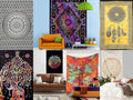 Marubhumi Wholesale Lot of Cotton Mandala Wall Hanging Tapestry Poster Bulk (100 PCS LOT, 40x30 Inches)