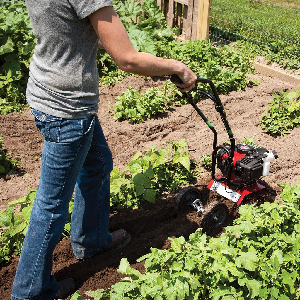 Earthquake MC43 Cultivator, 43cc 2-Cycle Viper Engine, 6-10' Adjustable Width, 8' Max Depth, Overhand Handlebars, Lightweight, U.S. Based Customer Service